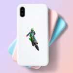 Green Motocross Bike Sticker