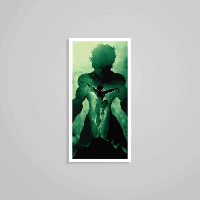 Green Shadow Of Baki Anime Stickers