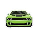 Green Vintage Muscle Sticker