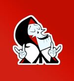 Grim Reaper Rocks Laptop Mobile Stickers