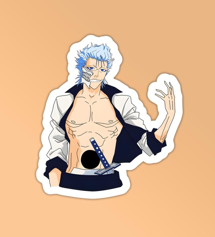 Grimmjow Bleach Laptop Mobile Stickers