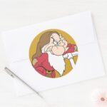 Grumpy 12 Classic Round Sticker