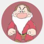 Grumpy 2 Classic Round Sticker