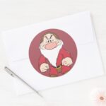 Grumpy 2 Classic Round Sticker