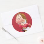 Grumpy 3 Classic Round Sticker