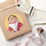 Grumpy 5 Classic Round Sticker