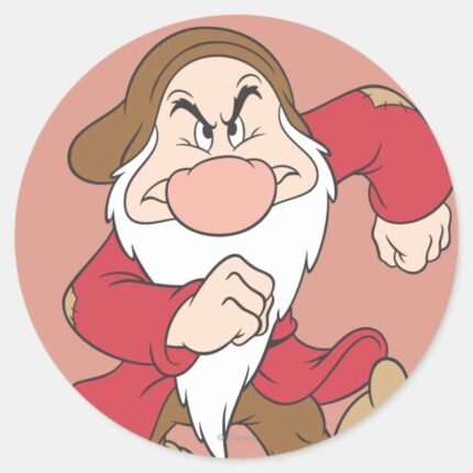 Grumpy 6 Classic Round Sticker