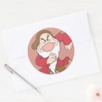 Grumpy 6 Classic Round Sticker