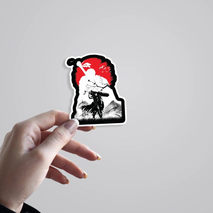 Guts Silhouette Anime Stickers