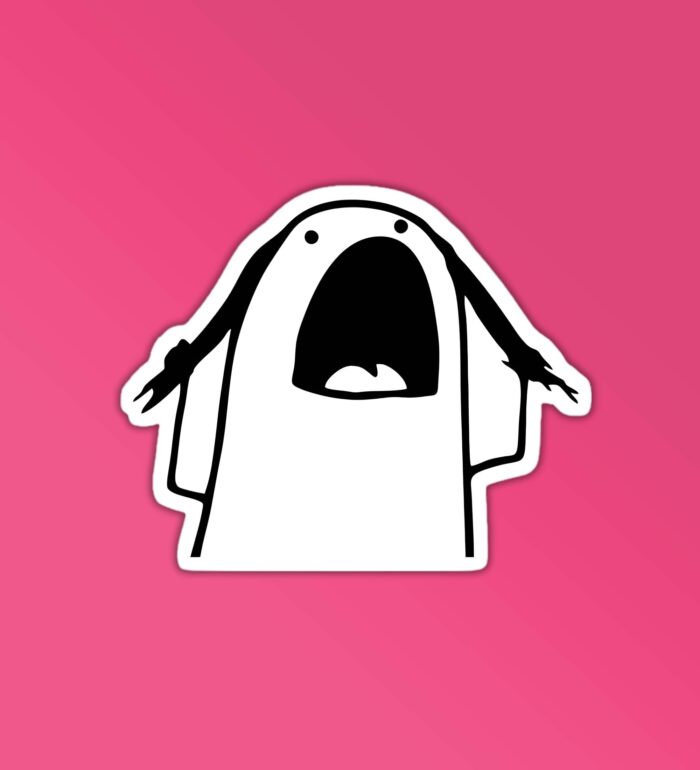 Hair Pull Comic Sticker