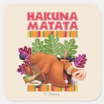 Hakuna Matata Square Sticker