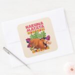 Hakuna Matata Square Sticker