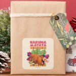 Hakuna Matata Square Sticker