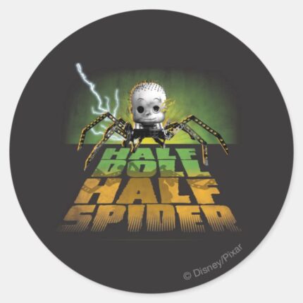 Half Doll Half Spider Classic Round Sticker