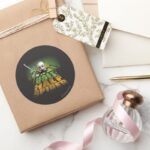 Half Doll Half Spider Classic Round Sticker