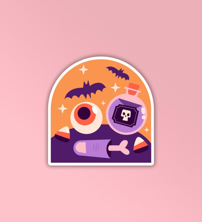 Halloween Potion   Laptop And Mobile Sticker