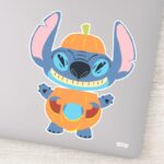 Halloween Stitch Pumpkin Sticker