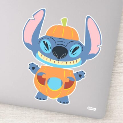 Halloween Stitch Pumpkin Sticker