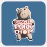 Hamm Kung Fu. Pork Chop Square Sticker