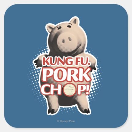 Hamm Kung Fu. Pork Chop Square Sticker