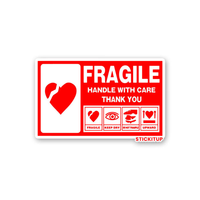 Handle With Care Sticker