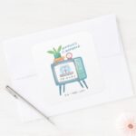 Happiness Is Watching FRIENDS™ Square Sticker