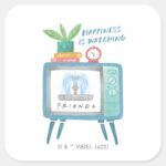 Happiness Is Watching FRIENDS™ Square Sticker