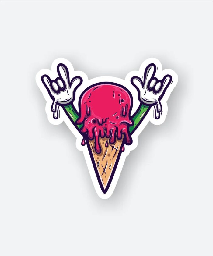 Happy Cone Sticker