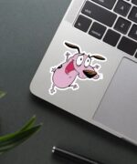 Happy Courage Dog Sticker