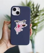 Happy Courage Dog Sticker