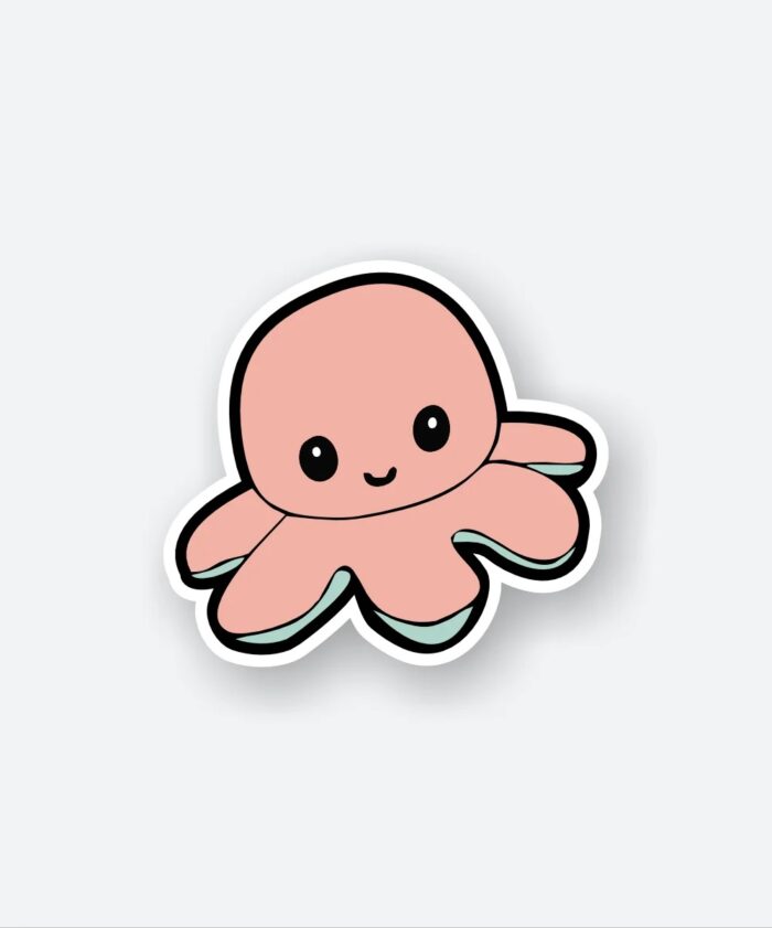 Happy Baby Octopus Sticker