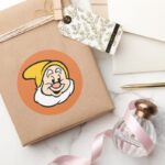 Happy 2 Classic Round Sticker