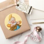 Happy 4 Classic Round Sticker