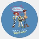 Happy Valentines Day Mi Amor Classic Round Sticker