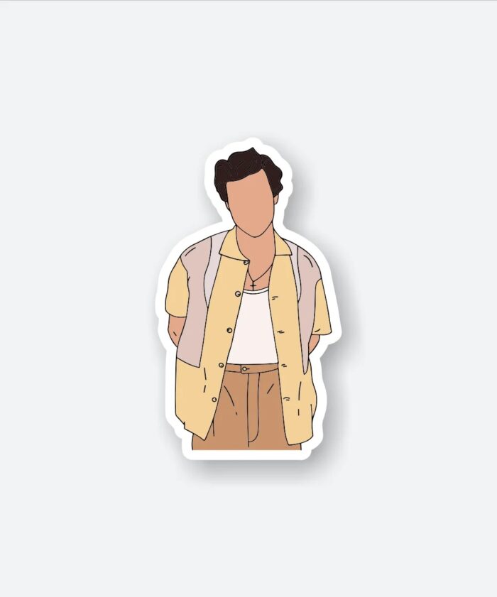 Harry Styles Yellow Outfit Sticker