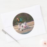 Heihei And Pua Playtime Classic Round Sticker