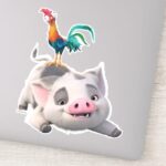 Heihei And Pua Playtime Sticker