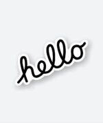 Hello Text Sticker