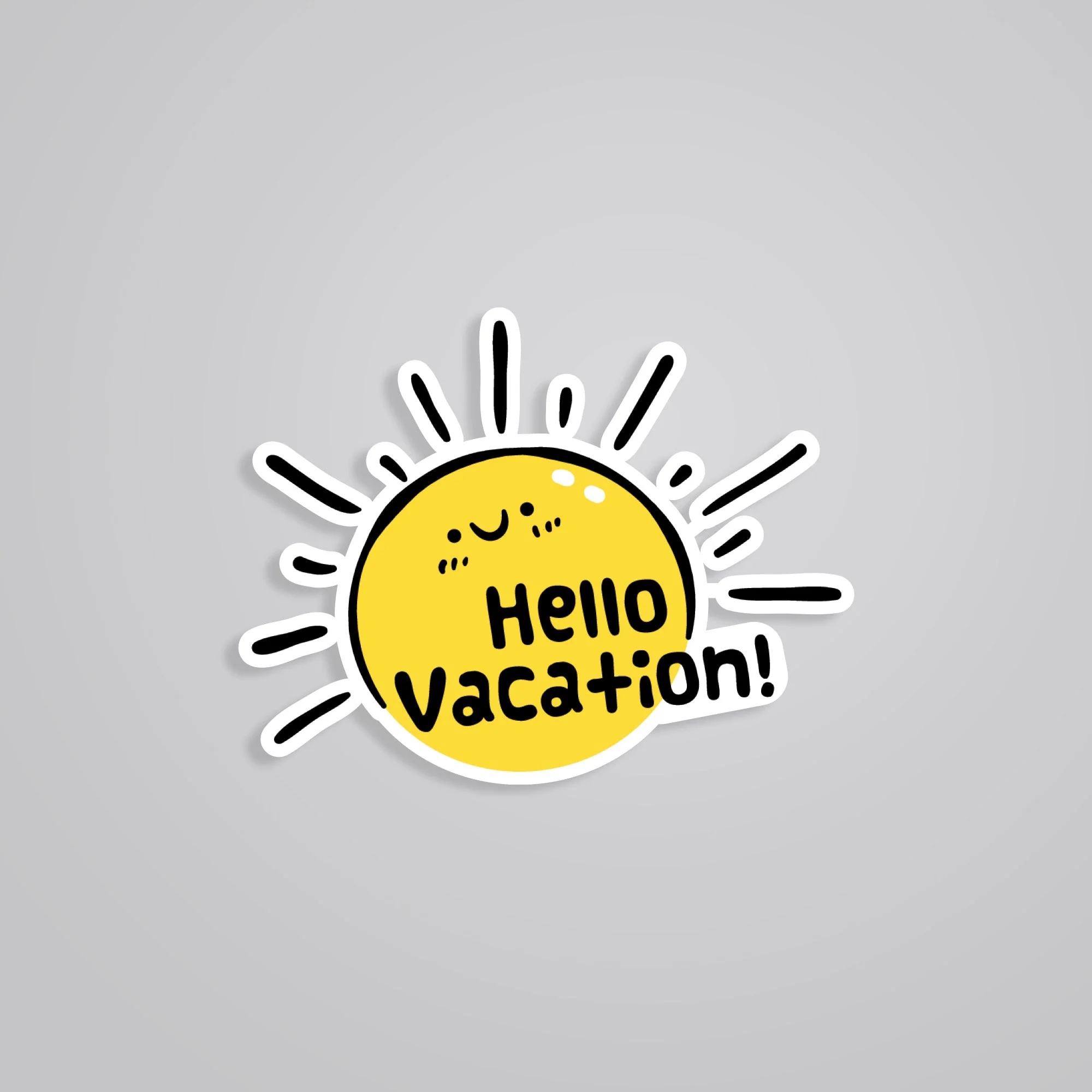 Hello Vacation Travels Stickers