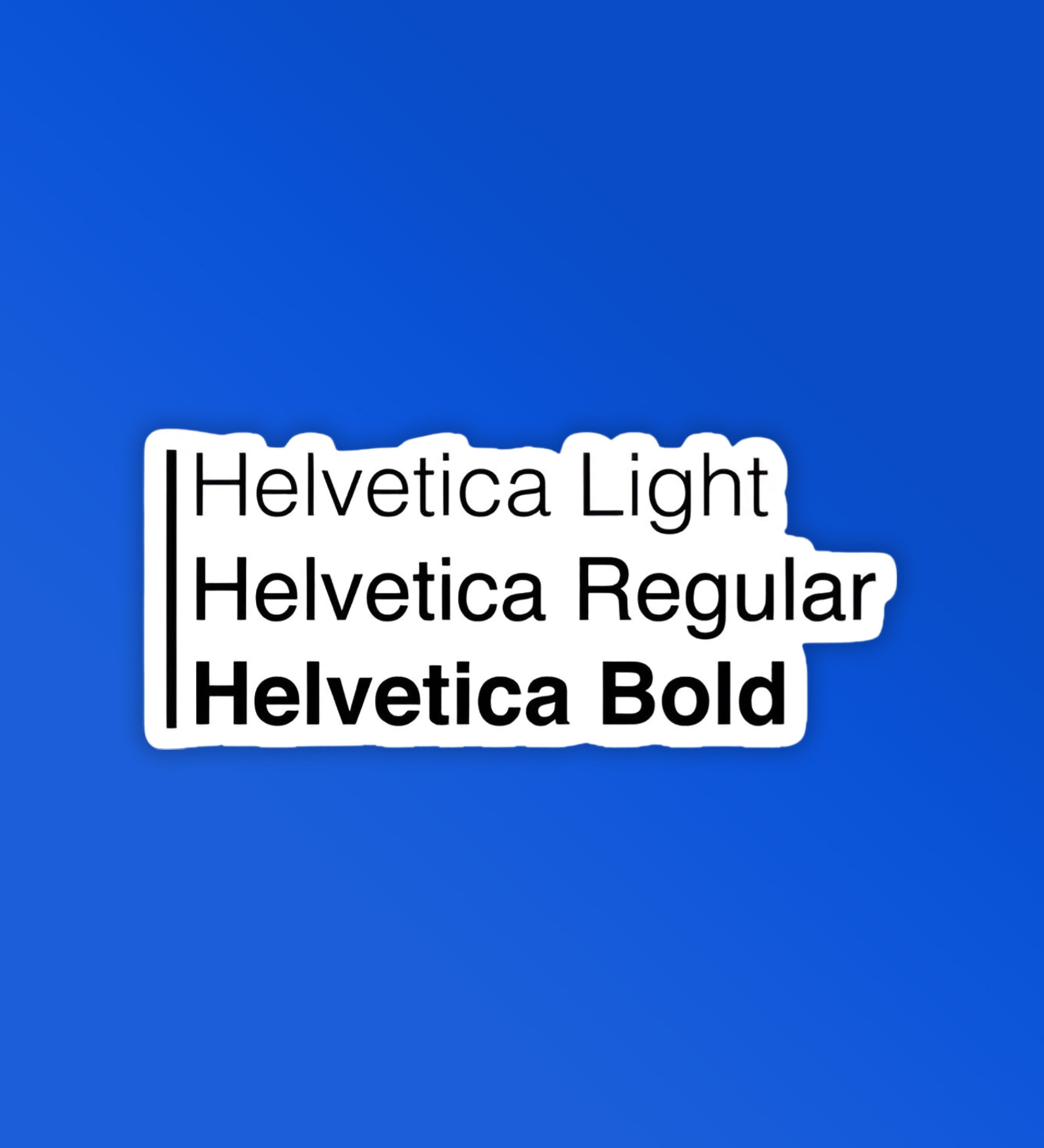 Helvetica Laptop Mobile Stickers