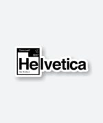 Helvetica Sticker
