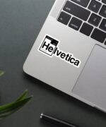 Helvetica Sticker