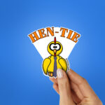 Hen Tie Sticker