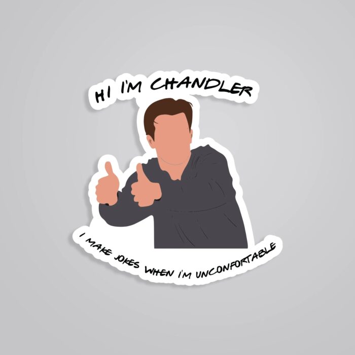 Hi Im Chandler TV Shows Stickers