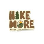 Hike More Worry Less Sticker