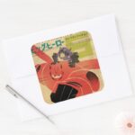 Hiro And Baymax Propaganda Square Sticker