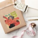 Hiro And Baymax Propaganda Square Sticker