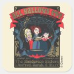 Hocus Pocus All Hallows Eve Enchantment Square Sticker