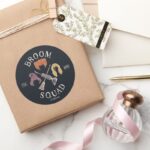 Hocus Pocus Broom Squad Est. 1693 Classic Round Sticker