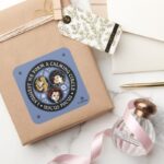 Hocus Pocus Calming Circle Spellbound Fun Square Sticker